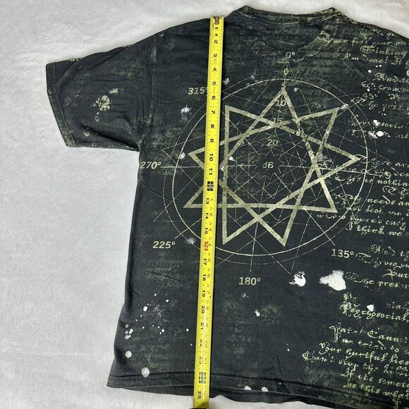 Vintage 2000s Slipknot DOUBLE SIDED Printed Heavy Metal Band T-Shirt Size Medium - Picture 6 of 7